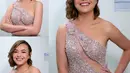 Amanda Manopo juga membuat kehebohan saat memakai gaun nude dengan aksen cutout saat menang Aktris Tersilet 2022 [@philipekarunia]