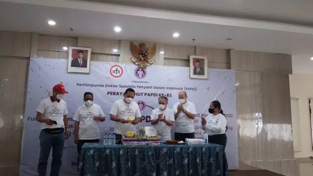 Perayaan Hari Jadi PAPDI di RSUD Kabupaten Tangerang, Minggu, 20 November 2022.