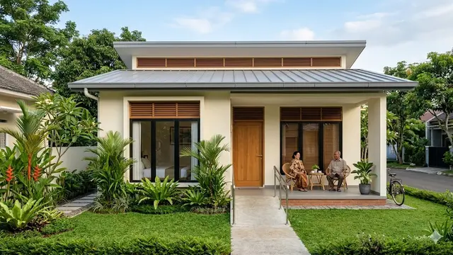 10 Desain Rumah 1 Lantai untuk Pasangan Lansia Hemat Biaya, Nyaman di Usia Senja