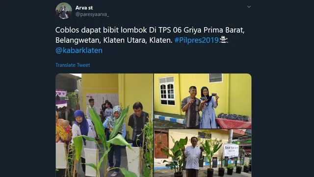 Oleh-oleh habis nyoblos yang bikin nagih.