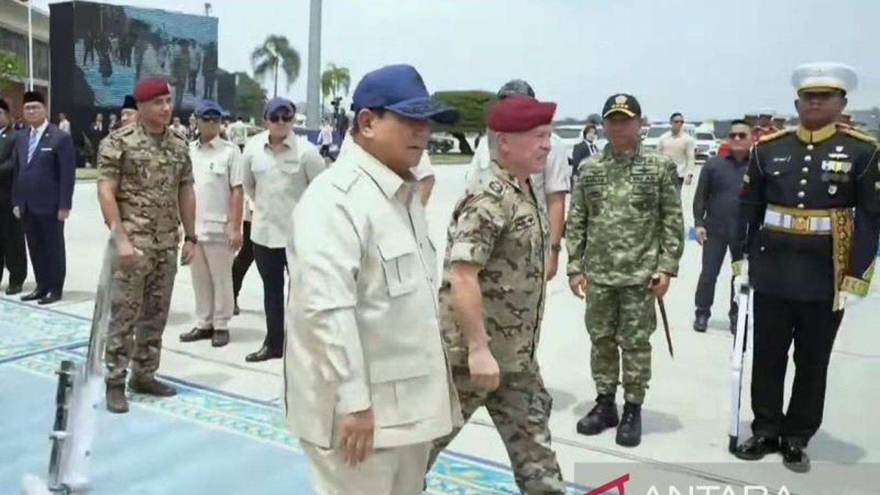 Presiden Prabowo Antar Raja Abdullah II Pulang dengan Pengawalan Jet Tempur F-16