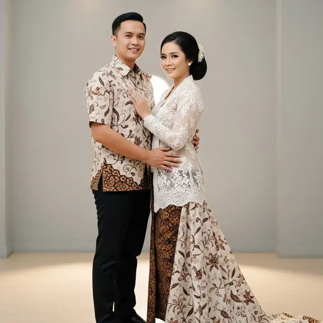 Kebaya Brokat Couple Modern