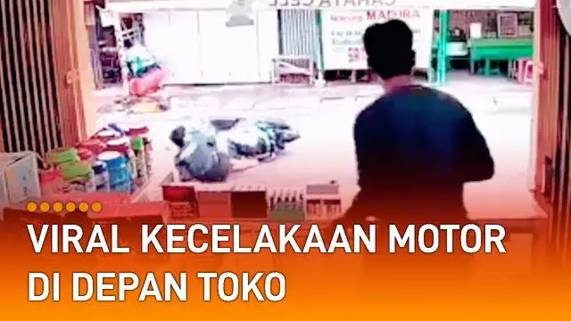 Momen terekam seolah-olah lemparan biji jeruk menyebabkan kecelakaan.