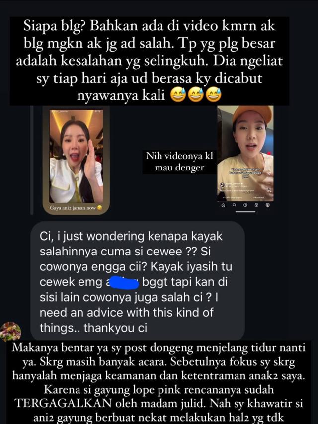 Unggahan Agnes Jennifer. (Foto: Dok. Instagram @agnes_jennifer)