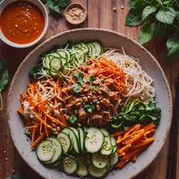illudtrasi&nbsp;Resep gado-gado korea (kimchi) copyritght/ai generated