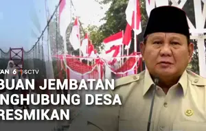 Presiden Prabowo Resmikan Ribuan Jembatan Desa dan Sumber Air Bersih