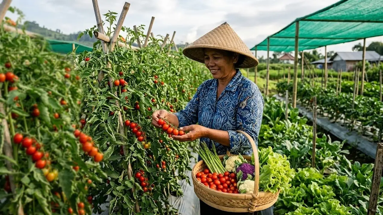 Tanaman Sayur yang Mahal Dijual (AI Generated)