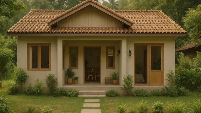 Gambar Desain Rumah Kampung Sederhana tapi Cantik 3 Kamar