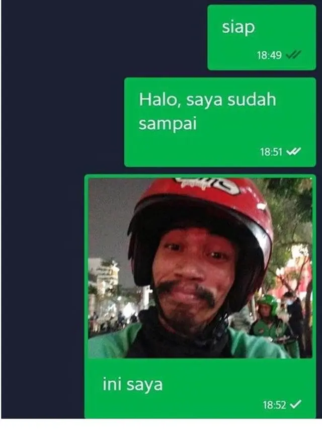 Potret Driver Ojek Online Kelewat Narsis Ini Bikin Cengar Cengir