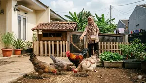 Hewan Ternak yang Cocok Dipelihara IRT untuk Kebutuhan Konsumsi Sendiri. (Foto: AI)