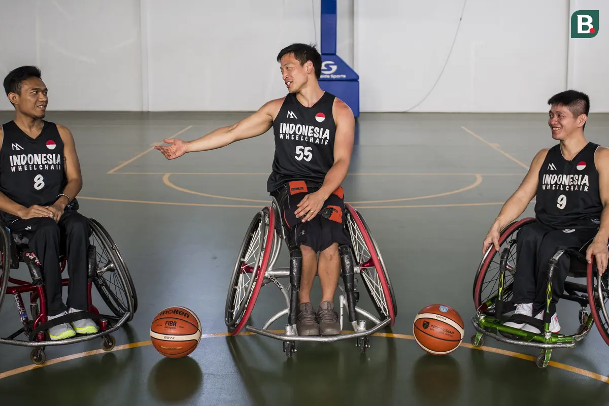 Latihan Basket Kursi Roda