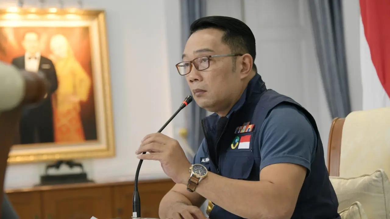 Gubernur Jawa Barat (Jabar) sekaligus Ketua Gugus Tugas Percepatan Penanggulangan COVID-19 Jabar Ridwan Kamil. (sumber foto : Humas Pemprov Jabar)