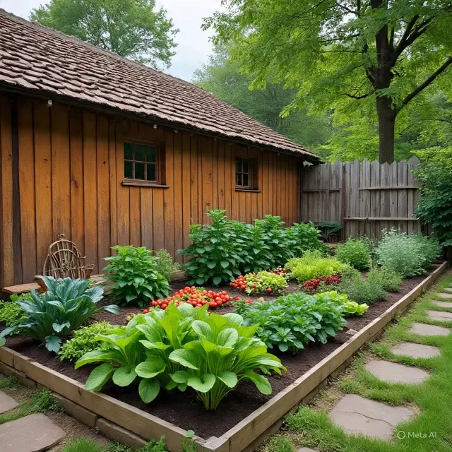 Rumah Sederhana yang Indah ada Taman Belakang