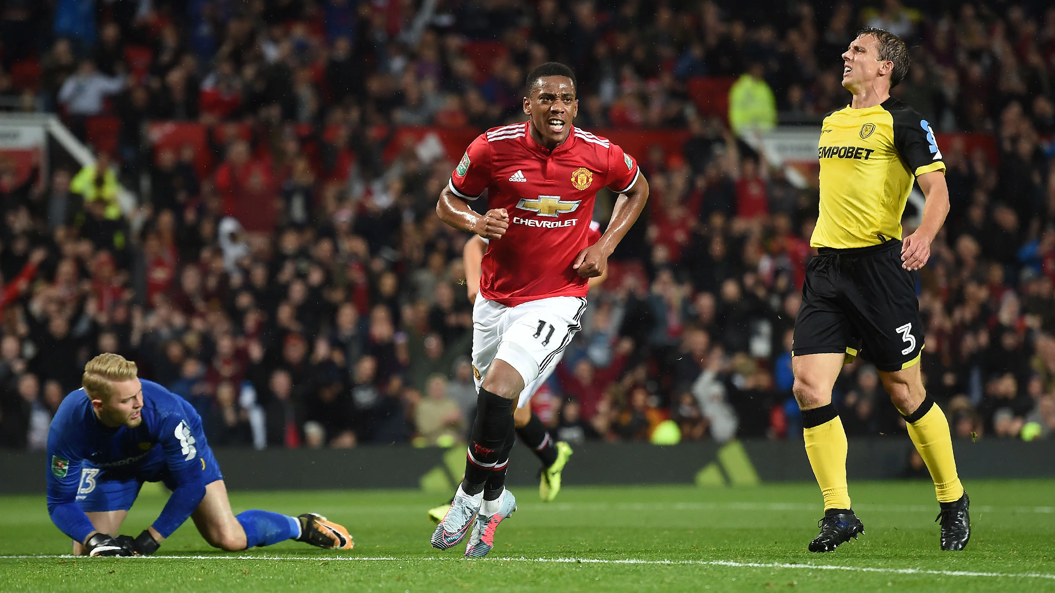 Pemain Manchester United, Anthony Martial (AFP/Paul Ellis)