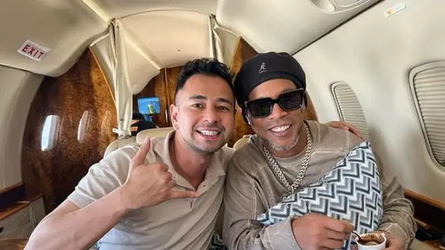 Raffi Ahmad dan Ronaldinho (Instagram/raffinagita1717)
