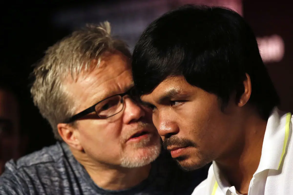 Manny Pacquiao bersama Freddie Roach