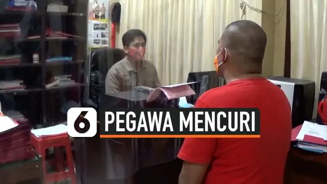 VIDEO: Gaji Tidak Dibayar 4 Bulan, Pegawai Honorer Curi Barang Inventaris Kantor