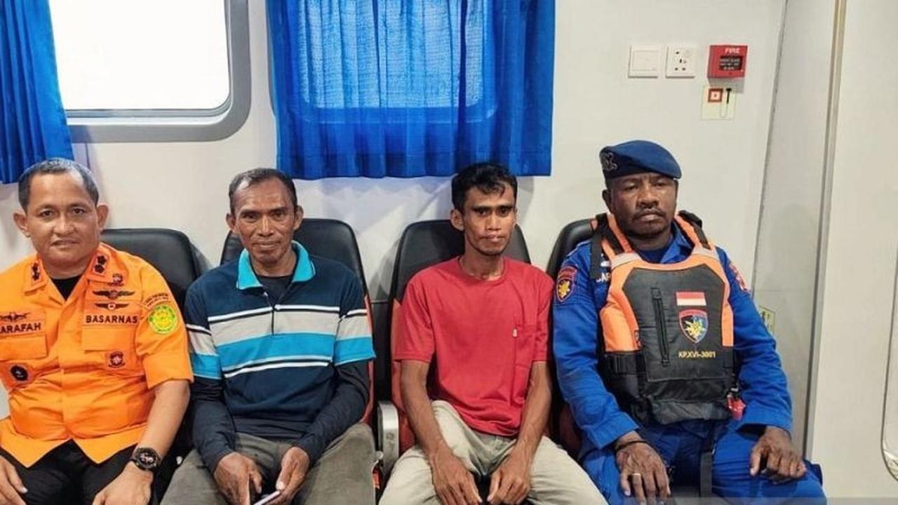 Basarnas Ambon Evakuasi Dramatis Dua Nelayan Sultra yang Hanyut di Perairan Maluku