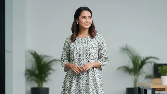 Outfit Santai Tapi Stylish untuk Kerja Setelah Lebaran (AI)