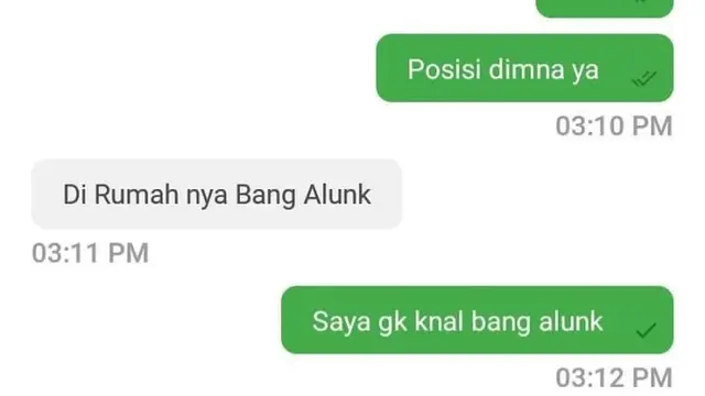 7 Chat Kocak Driver Ojol Tanya ke Penumpang, Jawabannya Malah Bikin Ngakak