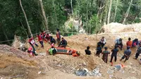 Lokasi longsor tambang emas di Bolaang Mongondow. (Liputan6.com/ Yoseph Ikanubun)