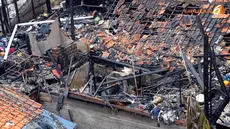 Dalam peristiwa kebakaran yang terjadi Selasa (04/02/14) jam 20.00 tidak memakan korban jiwa (Liputan6.com/Faisal R Syam)