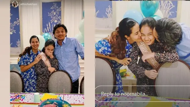Rayakan Ultah Anak Sambung, Ini 6 Momen Kedekatan Noor Nabila dan Engku Aleesya
