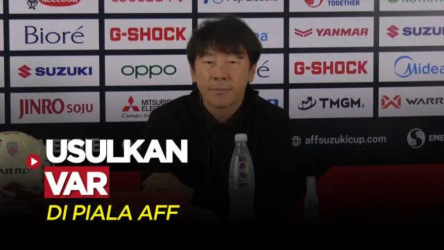 VIDEO: Jelang Leg Kedua Melawan Singapura, Shin Tae-yong Usulkan Penggunaan VAR di Piala AFF