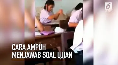 Putus asa saat menjawab soal ujian? Siswi ini punya cara ampuh untuk mengisi soal-soal yang sulit.