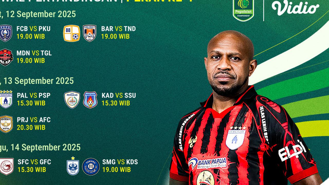 Nonton Pegadaian Championship 2025/2026 Pekan Pertama, Eksklusif di Vidio