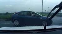 Mengejutkan, Anjing Ini Terekam Kamera Sedang Mengendarai Mobil?