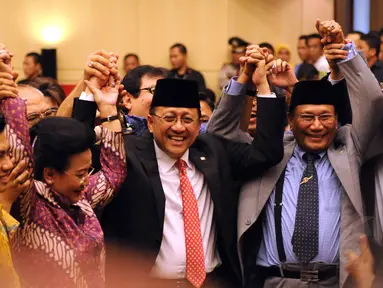 Irman Gusman kembali terpilih sebagai Ketua Dewan Perwakilan Daerah RI 2014-2019, Jakarta, (2/10/2014). (Liputan6.com/Helmi Fithriansyah)