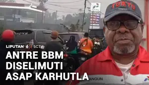 Antre BBM Berjam-jam, Warga Dikepung Asap Karhutla