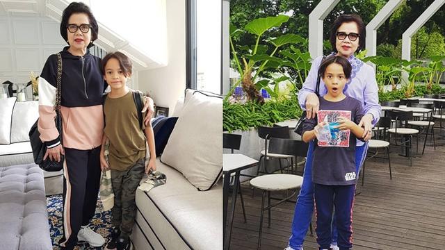 Emmy Syarif juga sangat dekat dengan sang cucu. Ia kerap membagikan momen bersama Noah.