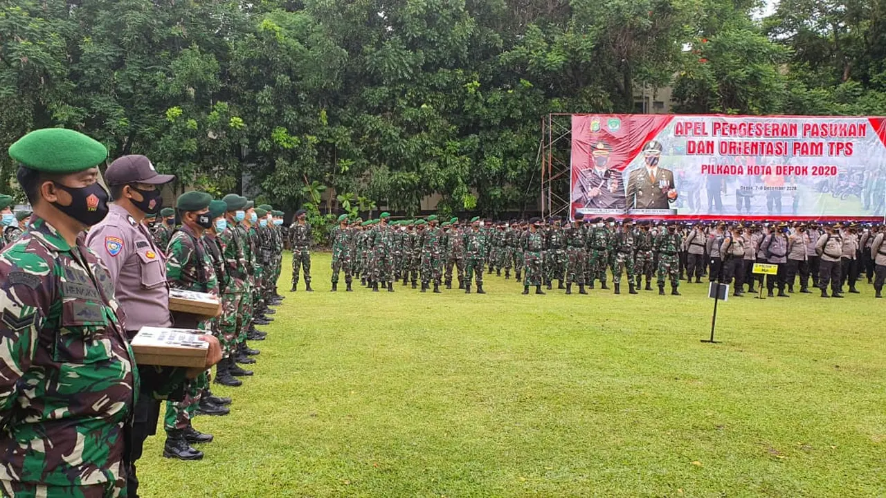 Jelang Pilkada Depok, Ribuan TNI-Polri Disiagakan