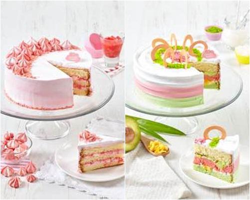 Cake merah delima dan Cake Es Teler/ Copyright by Collette &amp; Lola