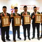 Lima Tokoh Penggerak Koperasi dari Kota Cilegon yang menerima penghargaan pada Peringatan Hari Koperasi Nasional (Harkopnas) ke-77 di Ballroom Harmoni One Hotel Batam, Kepulauan Riau