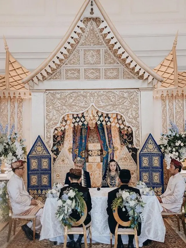 6 Momen Akad Nikah Adik Nikita Willy, Mewah dan Usung Adat Koto Gadang