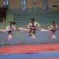 Tim Taekwondo Indonesia mengincar emas di SEA Games. (Liputan6.com/Gempur M Surya)