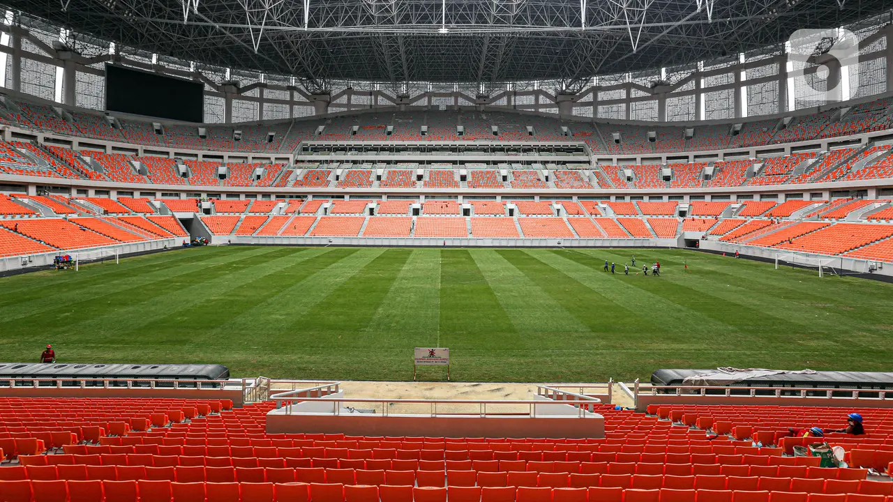 FOTO: Progres Pembangunan Jakarta International Stadium Capai 98,6 Persen