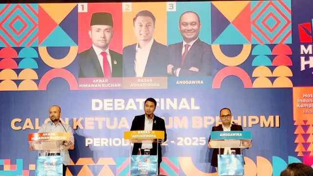 Debat kandidat Caketum BPP Himpunan Pengusaha Muda Indonesia (HIPMI) 2022-2025 (Istimewa)