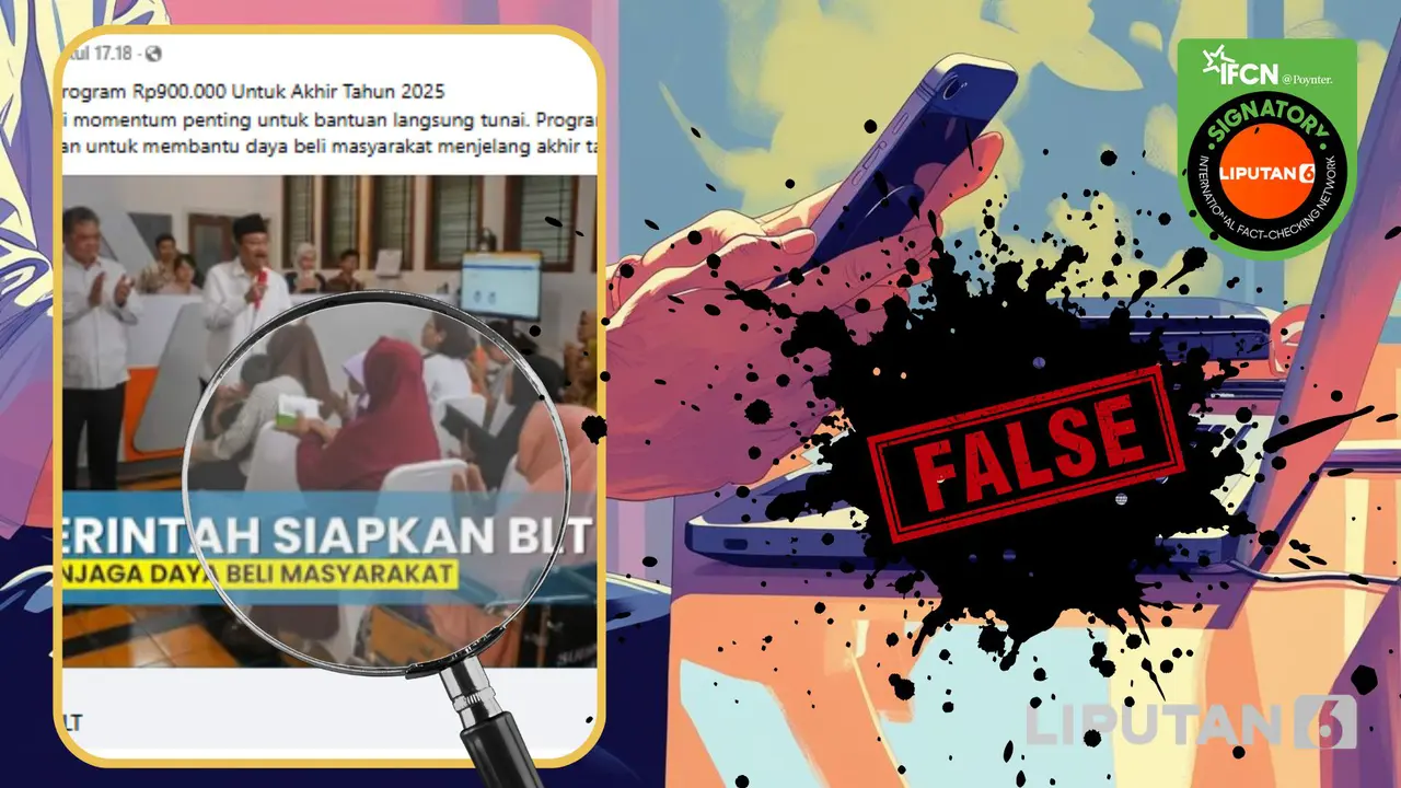 Tangkapan layar  klaim link pendaftaran program BLT Kesra akhir tahun