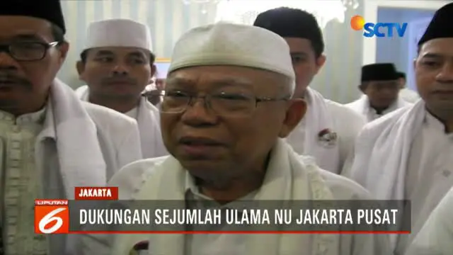 Kala Ma'ruf Amin dapat Dukungan dari Ulama NU se-Jakarta Pusat