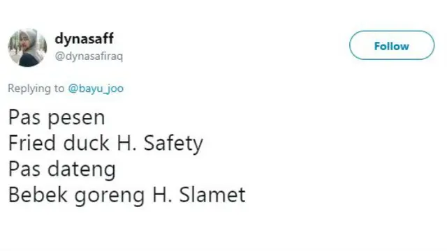 Pesanan makanan 'ajaib' dalam bahasa Inggris, ternyata...