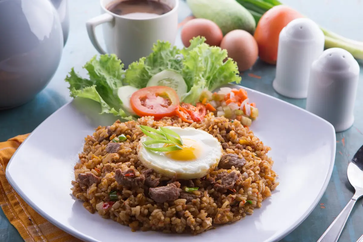 nasi goreng daging sapi