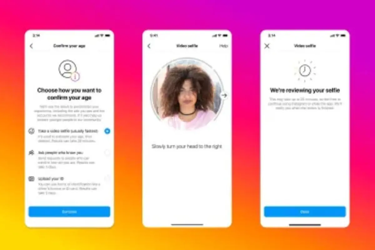 Instagram Minta Verifikasi Usia Pengguna Lewat Selfie.