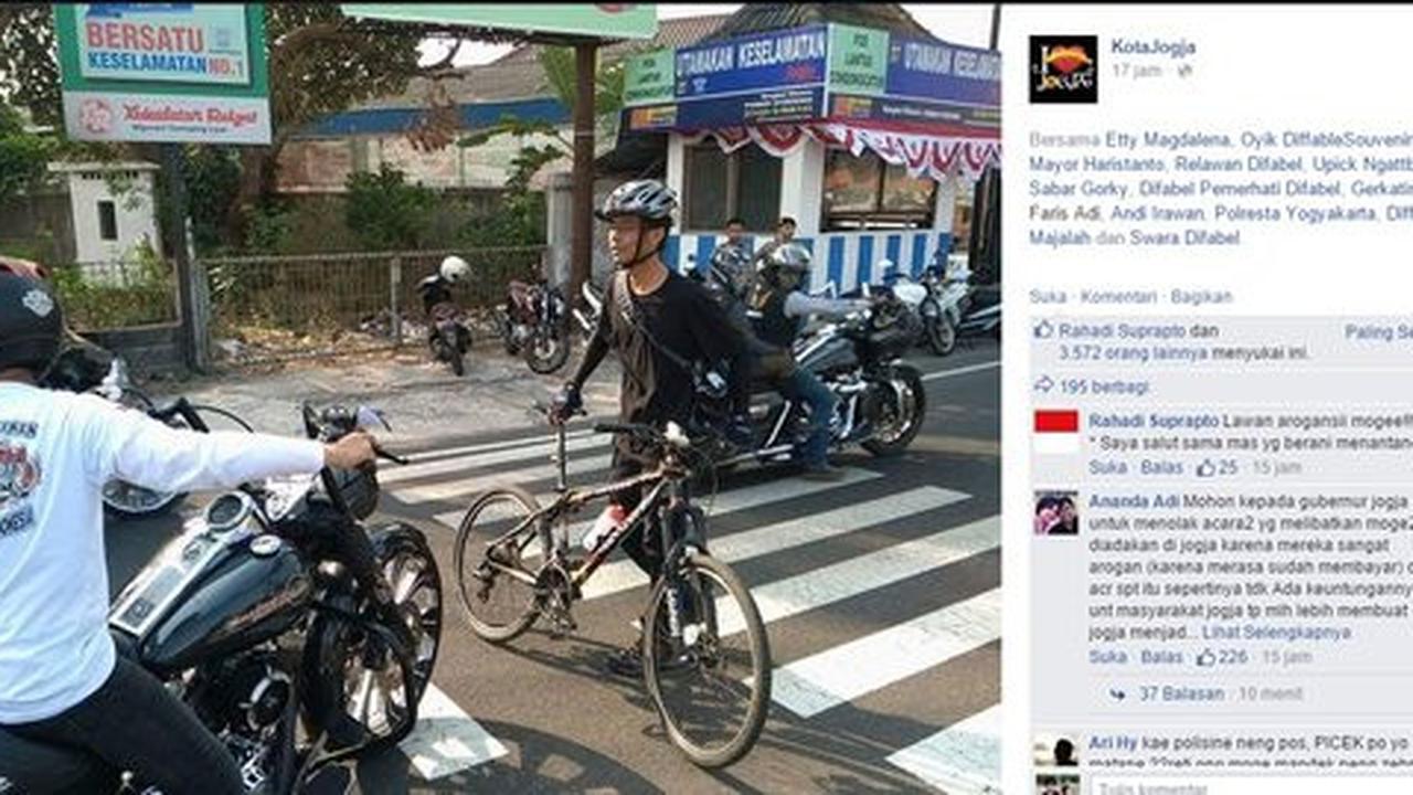 Panitia akui ada Biker Moge senggol mobil warga Yogya lalu kabur