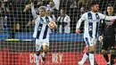 Dua gol Juan Cruz pada menit ke-39 (P) dan 59 berhasil menyimbangkan kedudukan. (JAVIER SORIANO/AFP)