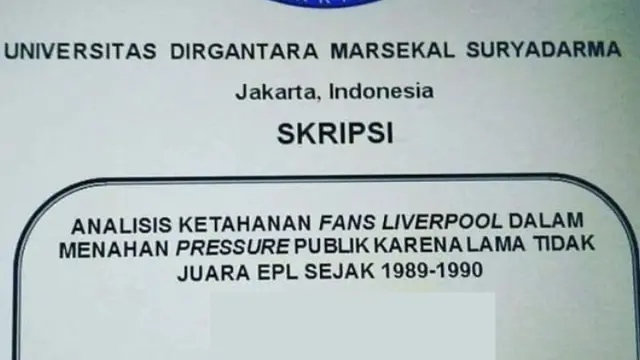 6 Judul Skripsi Ini Nyelenehnya Sukses Bikin Penasaran