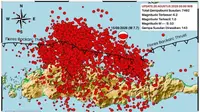 7.492 Gempa Susulan Guncang Flores